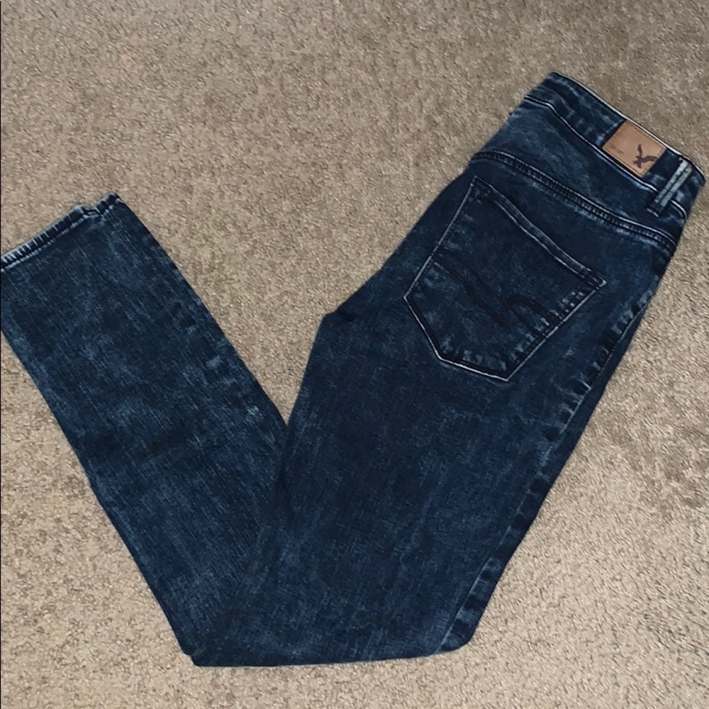 Dark Acid Wash Sky High Jegging